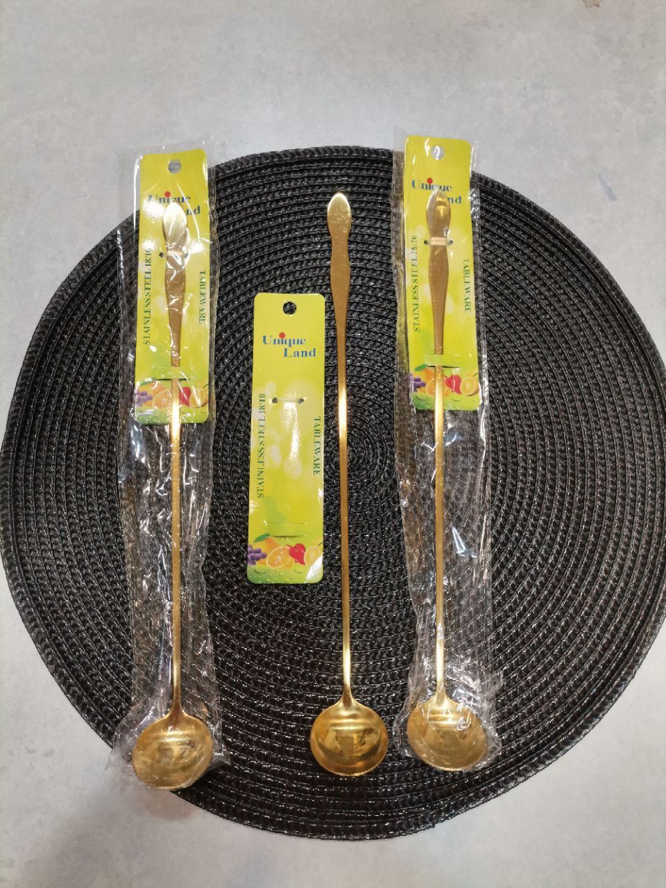 ملاقه پارچ طلایی