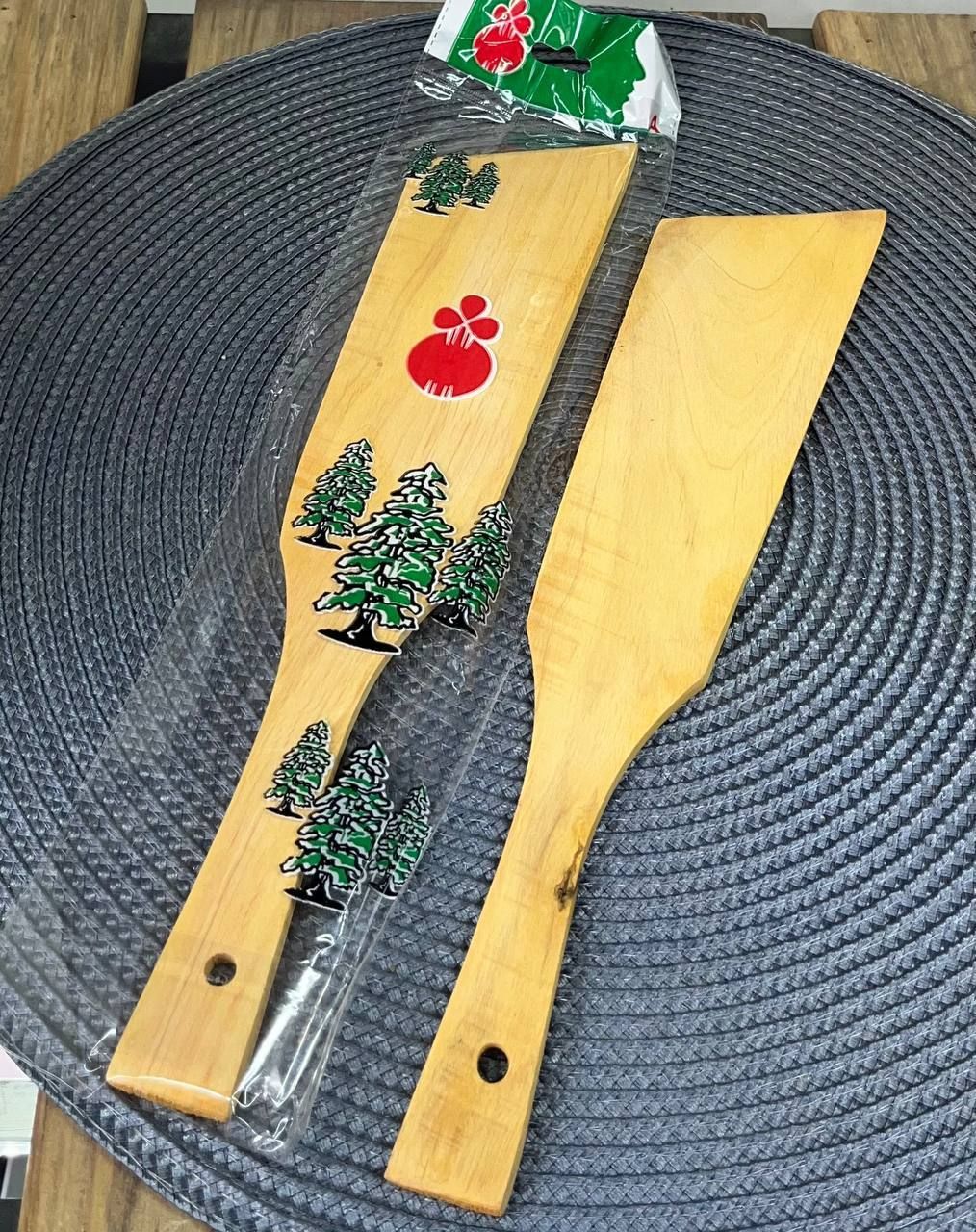 کفگیر چوبی سرکج
