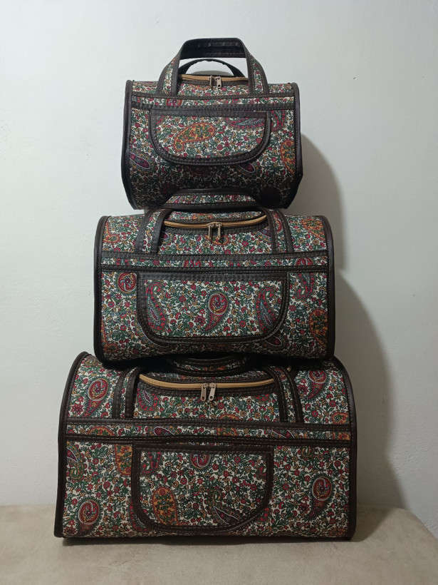 ساک مسافرتی سه تیکه کرپ درجه یک